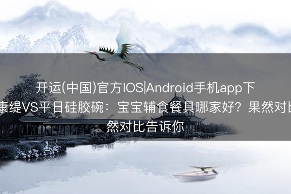 开运(中国)官方IOS|Android手机app下载 斯丽康缇VS平日硅胶碗：宝宝辅食餐具哪家好？果然对比告诉你