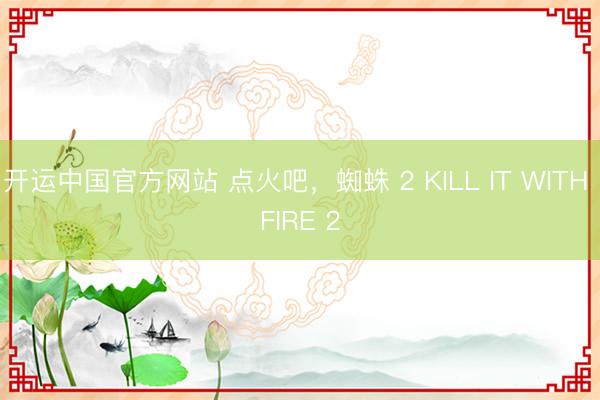 开运中国官方网站 点火吧，蜘蛛 2 KILL IT WITH FIRE 2